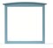 Contemporary Home Living Wooden Framed Rectangular Dresser Wall Mirror - 37" - Blue